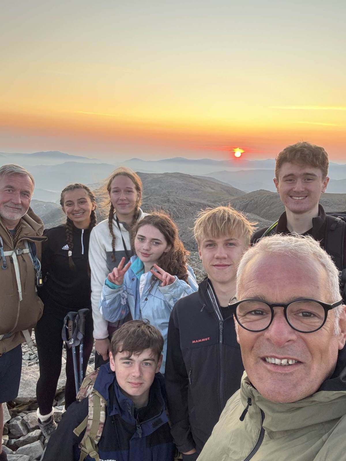 Torquay Academy CCF completing the Three Peaks Sunrise Challenge