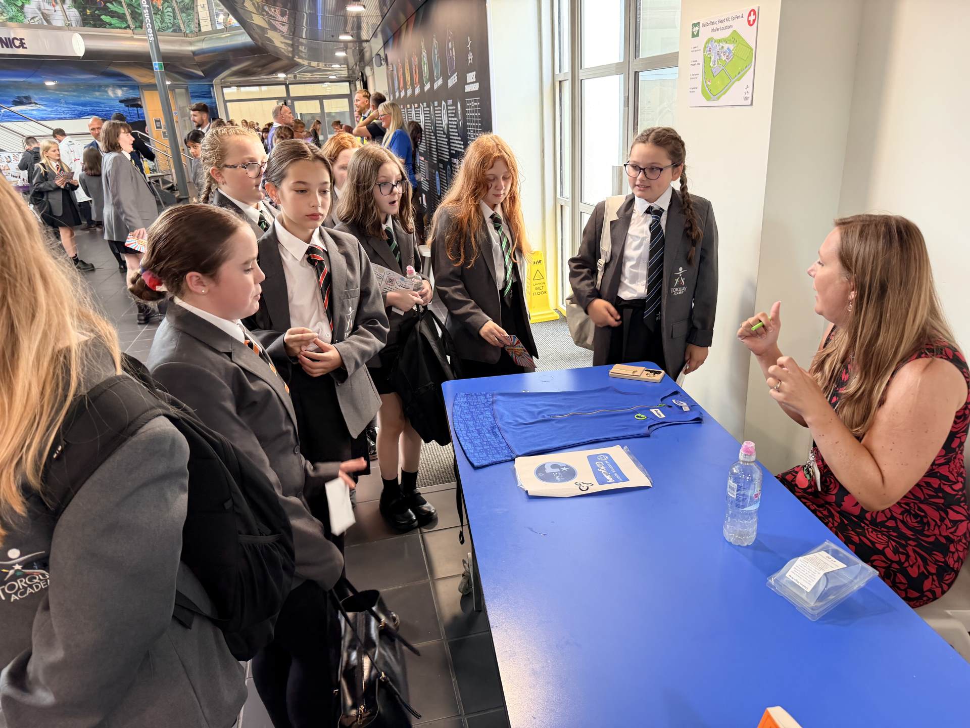Year 7 students enjoying the Extra-curricular Fayre