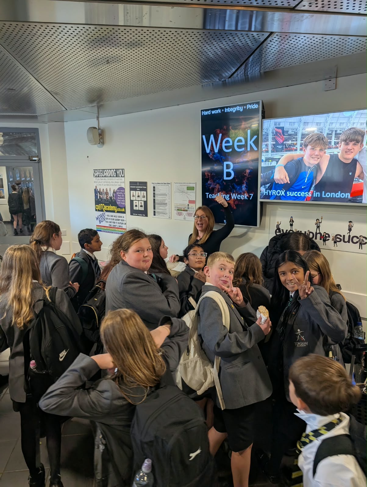 Students enjoying Fun Friday activities