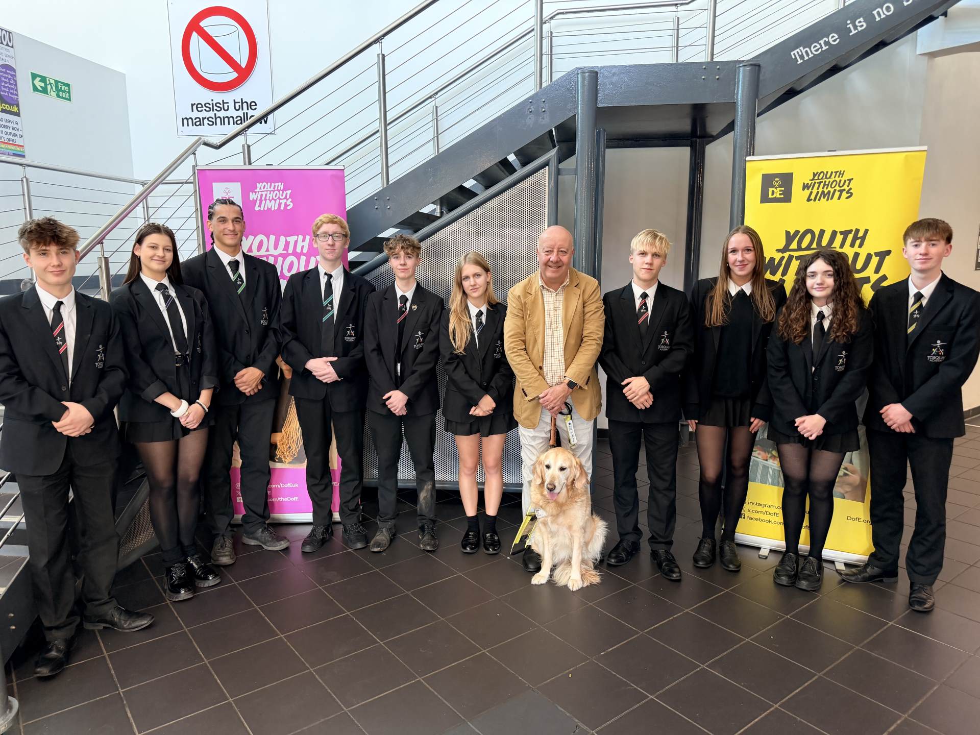 Steve Darling MP learning about Torquay Academy’s extracurricular activities