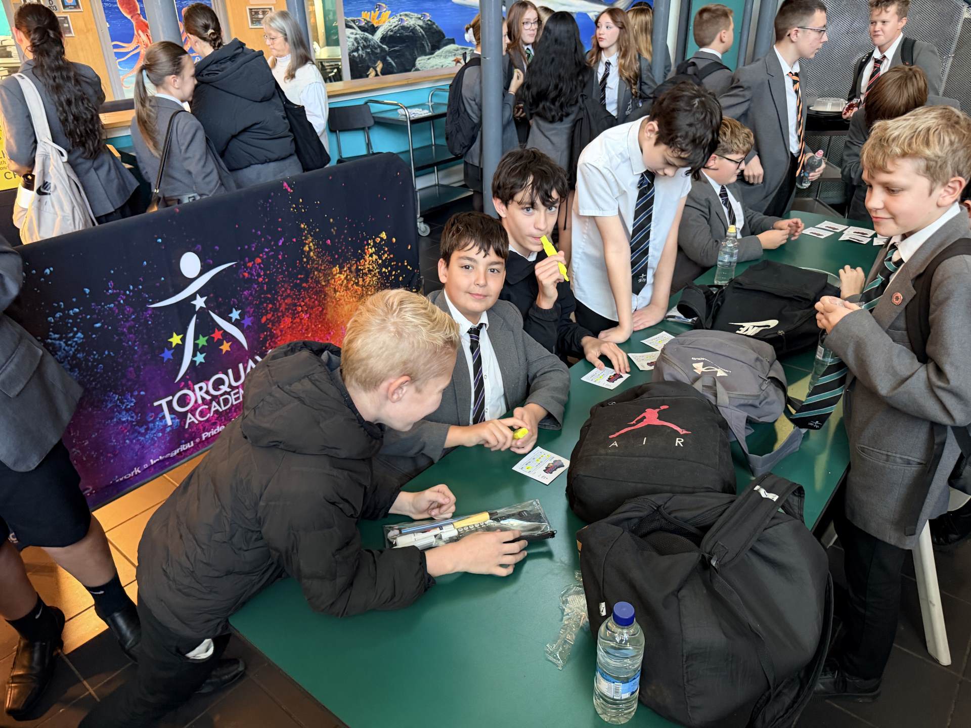 Students enjoying Fun Friday activities