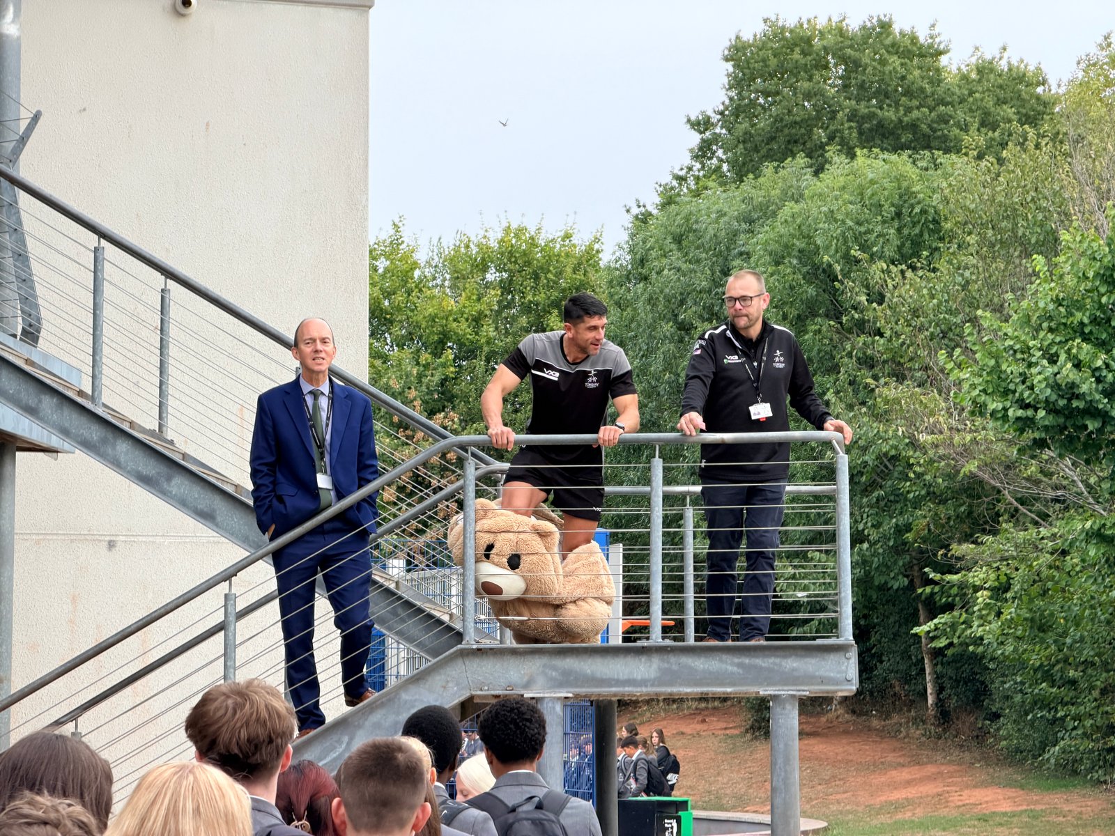 Brunel Bear Brings Cheers to House Celebrations