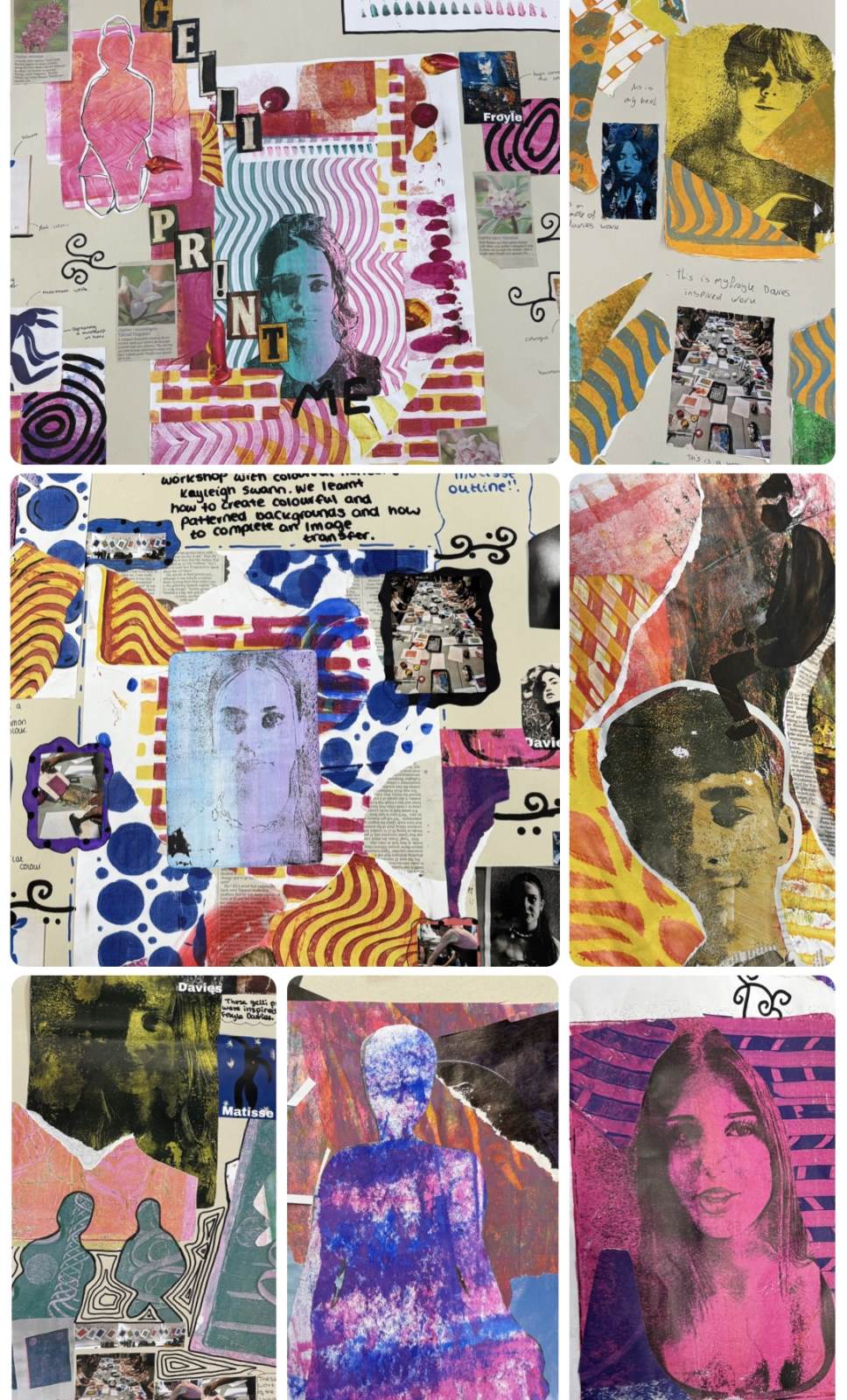 Year 11 GCSE Art: Gelli Printing Workshop